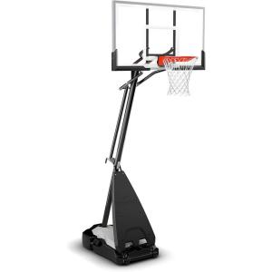 imageSpalding Ultimate Hybrid Portable Basketball Hoop  Adjustable Height from 75 to 10 in Infinite Increments  Arena Slam Breakaway Rim60  Acrylic Backboard  Black