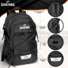 imageSpalding Basketball Backpack  Black Sports Bag with Ball ampamp Shoe Compartment Basketball Accessories BagBlack
