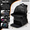 imageSpalding Basketball Backpack  Black Sports Bag with Ball ampamp Shoe Compartment Basketball Accessories BagBlack