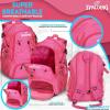 imageSpalding Basketball Backpack  Black Sports Bag with Ball ampamp Shoe Compartment Basketball Accessories BagPink
