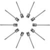 imageSpalding Inflation Needles Sports Ball Air Pump Needles10 Pack  Silver