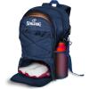 imageSpalding Basketball Backpack  Black Sports Bag with Ball ampamp Shoe Compartment Basketball Accessories BagBlue