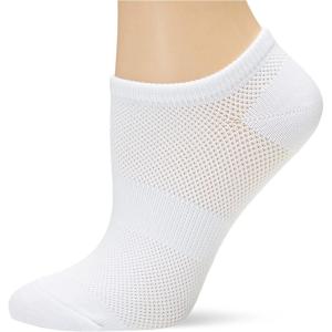 imageSpalding Womens 5 Pack No Show White Blue Sock SZ 911 Shoe SZ 4105