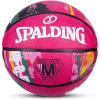 imageSpalding Marble Rubber Basketball Color Pink Size 6