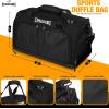 imageSpalding Duffle Bag Gym Bag for Men and Women  Large Black Duffel with Shoe and Wet Compartment  Use for Sport Gear and Accessories  Waterproof Bags for Sports Fitness Workout Travel