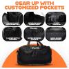 imageSpalding Sports Basketball Duffle Bag  Large Basketball Duffel Bag for Women and Men  Great for Workout and Travel  with Wet and Shoe Compartment  10 Durable Strong Zippered Pockets