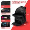 imageSpalding Basketball Backpack Sports Bag Ultimate Edition  Large Black Backpack with Shoe and Ball Compartment  Use for Sport Accessories and Stuff  Improved Material  Gifts for Basketball Players