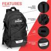 imageSpalding Basketball Backpack Sports Bag Ultimate Edition  Large Black Backpack with Shoe and Ball Compartment  Use for Sport Accessories and Stuff  Improved Material  Gifts for Basketball Players