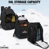 imageSpalding Ski Boot Bag Backpack  50L Waterproof Skiing and Snowboarding Travel Bag for Skis Snowboard Helmet Boots ampamp Sports Gear Equipment  Gift for Men and Women
