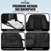 imageSpalding Ski Boot Bag Backpack  50L Waterproof Skiing and Snowboarding Travel Bag for Skis Snowboard Helmet Boots ampamp Sports Gear Equipment  Gift for Men and Women