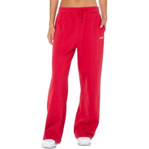 imageSpalding Womens Fleece Wide Leg Sweatpants with PocketsDeep Ruby