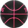 image:imageSpalding Basketball Basics No 6 Synthetic LeatherLuminous Composite Black x Pink